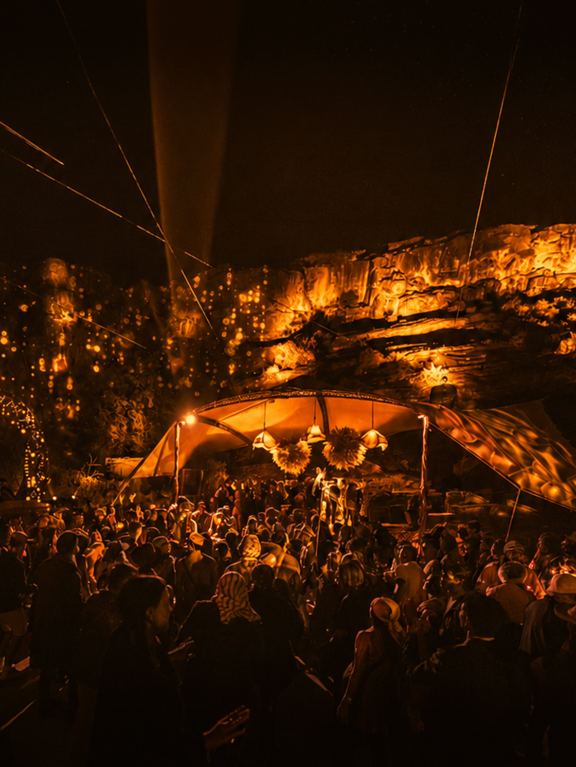 Music under desert stars