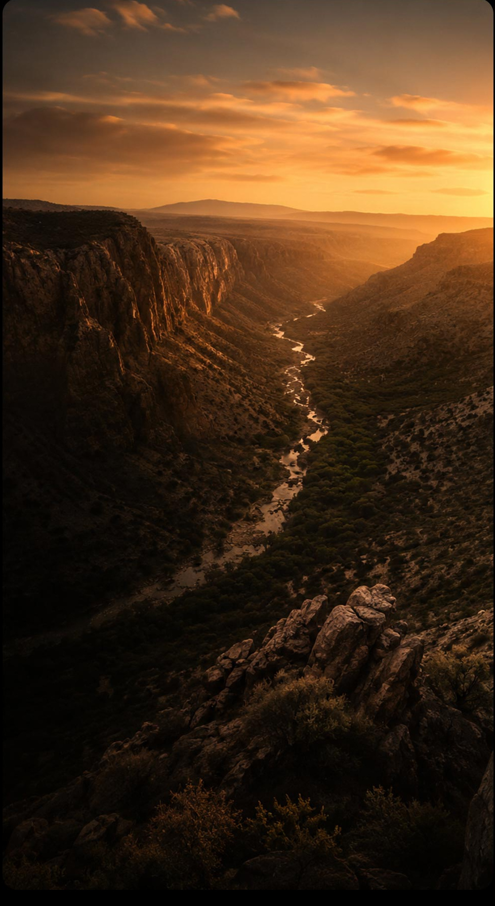 Canyon landscape near ORAH