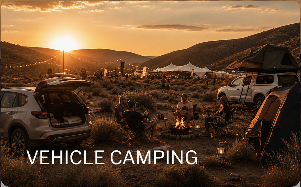 Vehicle camping at ORAH